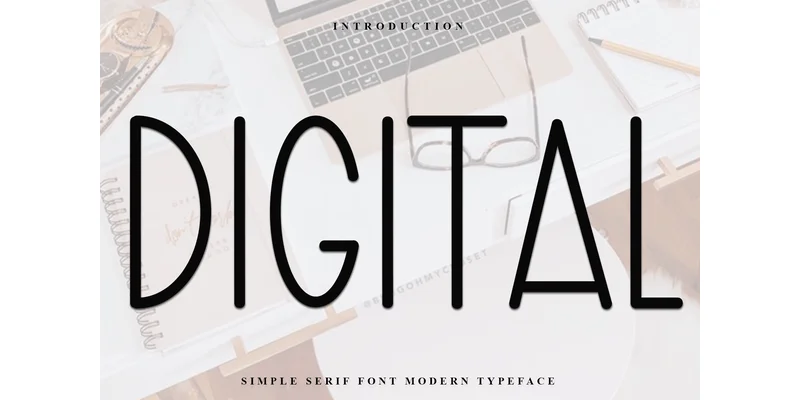 Digital Font by Inermedia STUDIO — Sans Serif Font