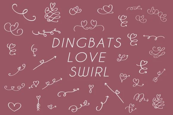 Dingbats Love Swirl by goodigital — Dingbats Font