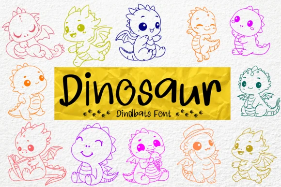 Dinosaur by Petal Pixels — Dingbats Font