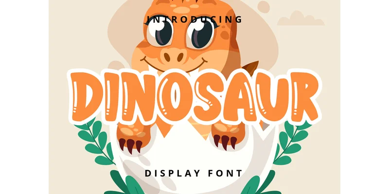 Dinosaur Font by Brilian by Brilian — Display Font