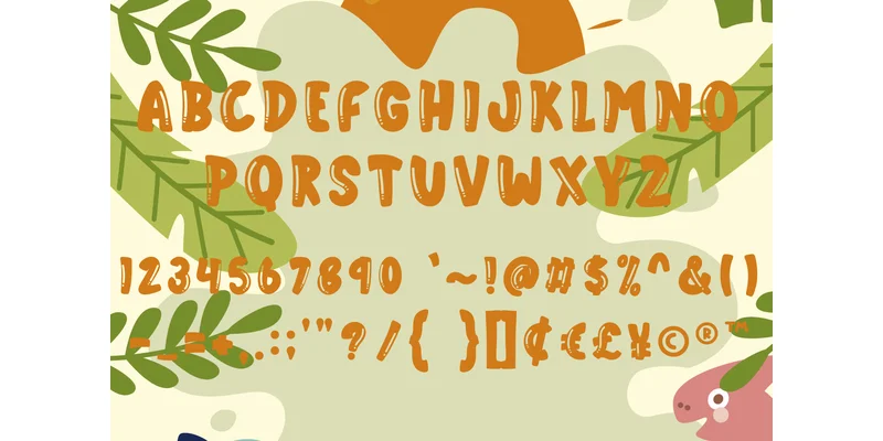 Dinosaur Font by Brilian by Brilian — Display Font — thumbnail 4