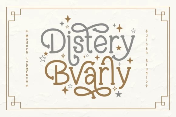 Distery Bvarly by Jinanstd — Slab Serif Font
