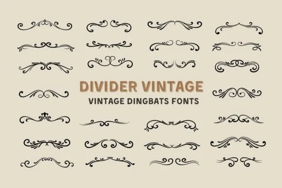 Divider Vintage by Eystore — Dingbats Font
