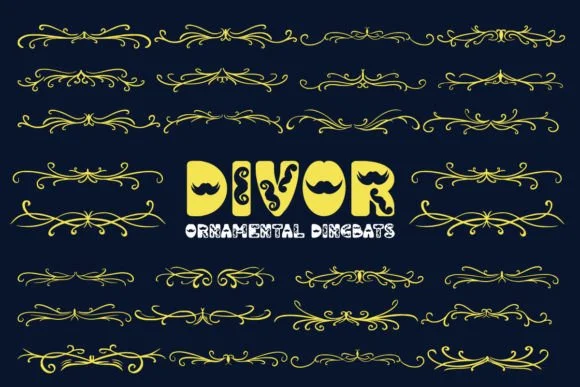 Divor by Font-Tastic — Dingbats Font