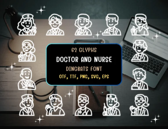 Doctor and Nurse by Distiny4919 — Dingbats Font
