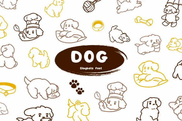 Dog by Suphitchaya — Dingbats Font