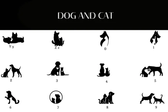 Dog and Cat by Heartcraft Atelier — Dingbats Font — thumbnail 4