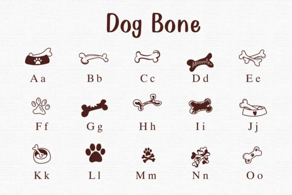 Dog Bone by Nongyao — Dingbats Font — thumbnail 2