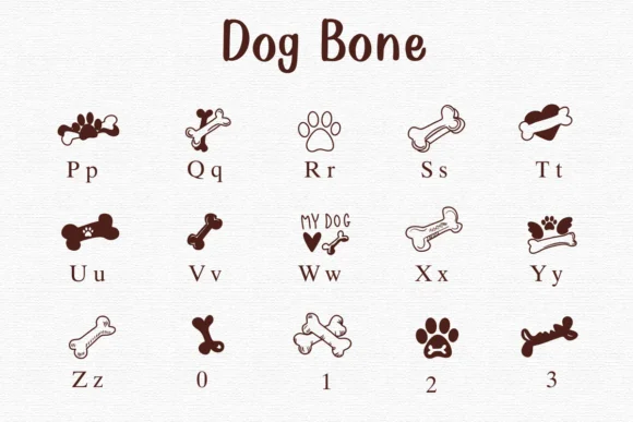 Dog Bone by Nongyao — Dingbats Font — thumbnail 3