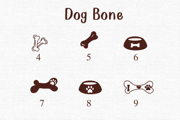Dog Bone by Nongyao — Dingbats Font — thumbnail 4