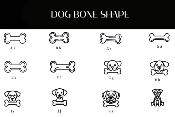 Dog Bone Shape by Heartcraft Atelier — Dingbats Font — thumbnail 2