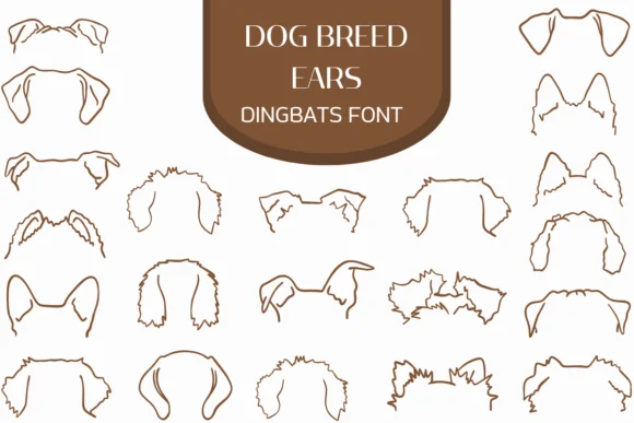 Dog Breed Ears by Heartcraft Atelier — Dingbats Font