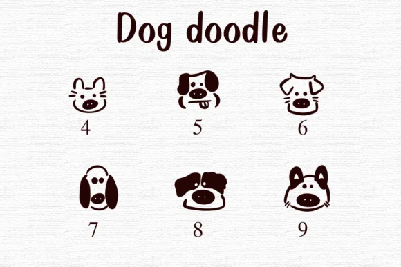 Dog Doodle by Nongyao — Dingbats Font — thumbnail 4