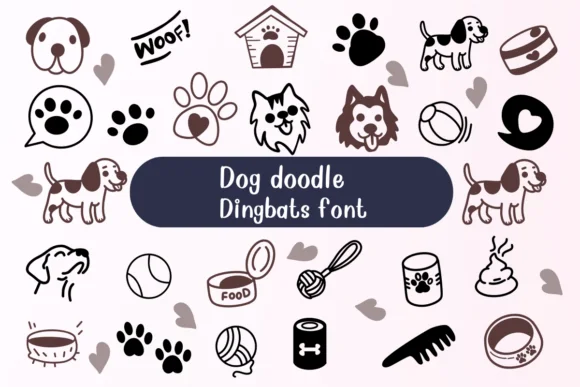 Dog Doodle by Nongyao — Dingbats Font