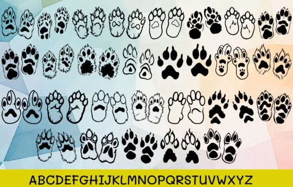 Dog Paws by MOMAT THIRTYONE — Dingbats Font — thumbnail 2