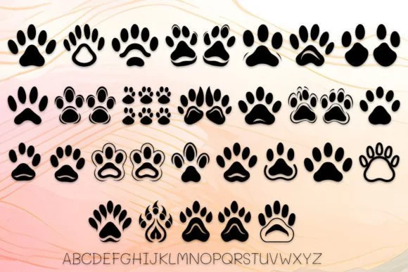 Dog Paws by MOMAT THIRTYONE — Dingbats Font — thumbnail 2