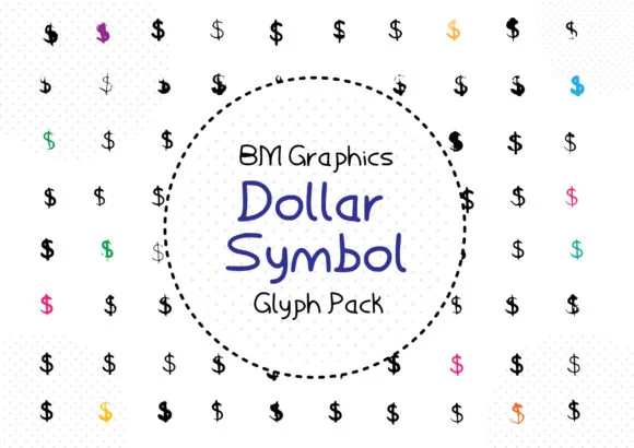 BM Graphics - Dollar Symbols by GraphicsBam Fonts — Dingbats Font