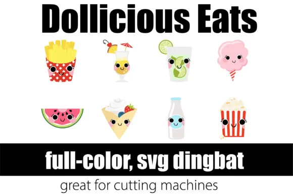 Dollicious Eats by Illustration Ink — Color Fonts Font