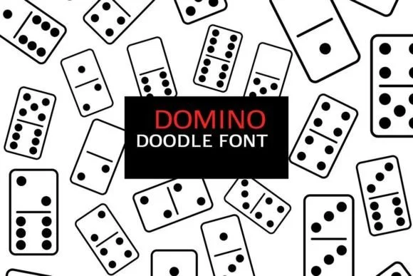 Domino Doodle by digitalplannerland — Dingbats Font