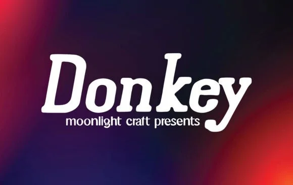 Donkey by moonlight craft — Slab Serif Font
