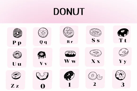 Donut by Ketsarin — Dingbats Font — thumbnail 3