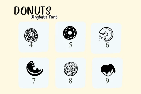 Donuts by Nongyao — Dingbats Font — thumbnail 4