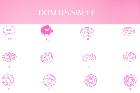 Donuts Sweet by Heartcraft Atelier — Dingbats Font — thumbnail 4