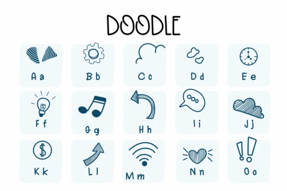 Doodle by Sirinart — Dingbats Font — thumbnail 2