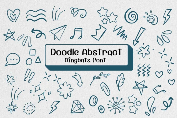 Doodle Abstract by Ketsarin — Dingbats Font