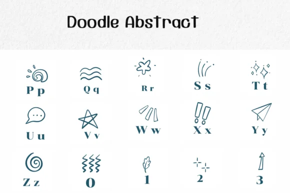 Doodle Abstract by Ketsarin — Dingbats Font — thumbnail 3