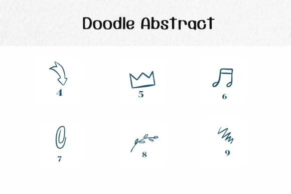 Doodle Abstract by Ketsarin — Dingbats Font — thumbnail 4