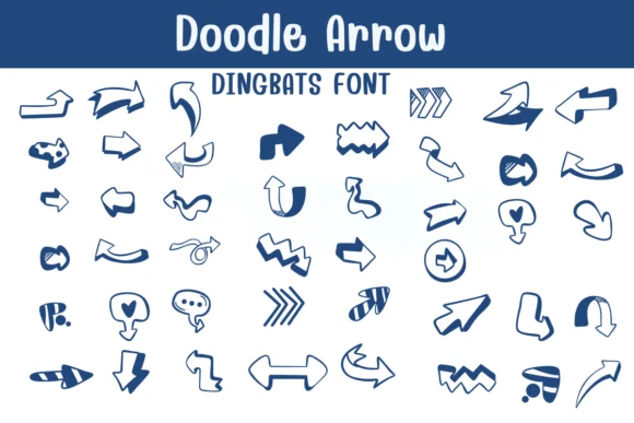 Doodle Arrow by Sontaya — Dingbats Font