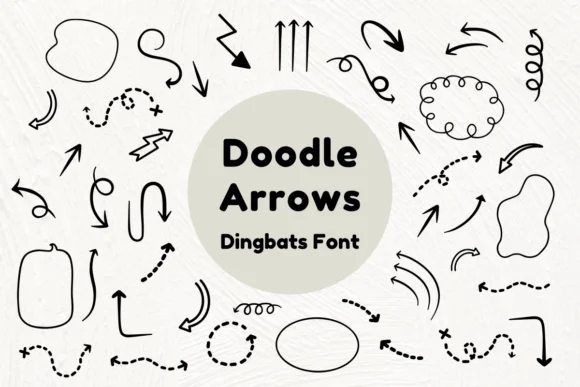 Doodle Arrows by Nun Sukhwan — Dingbats Font