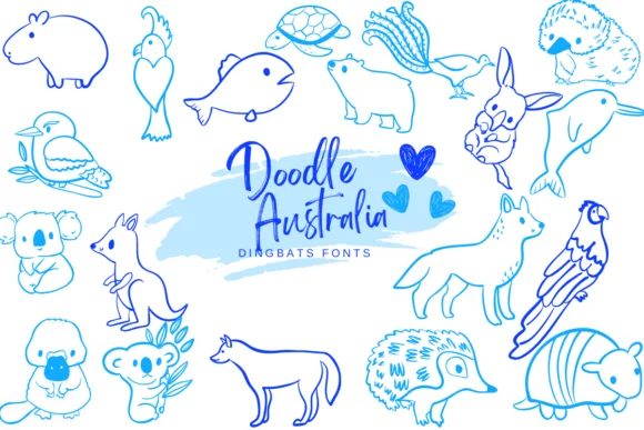Doodle Australia by Suphitchaya — Dingbats Font