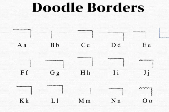 Doodle Borders by Nongyao — Dingbats Font — thumbnail 2