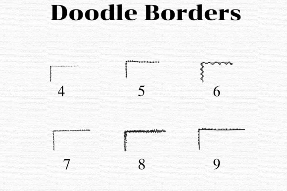 Doodle Borders by Nongyao — Dingbats Font — thumbnail 4