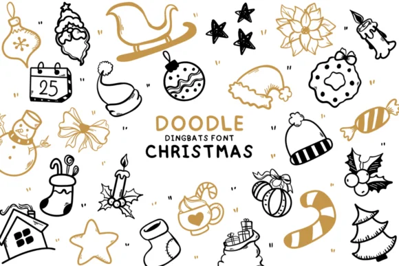 Doodle Christmas by Bee piyanuch — Dingbats Font