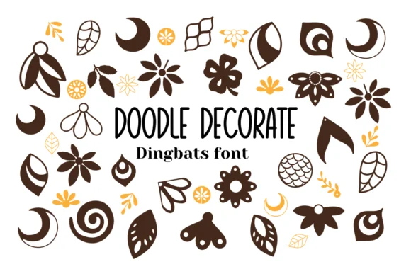 Doodle Decorate by Nun Sukhwan — Dingbats Font