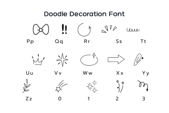 Doodle Decoration by Pui Art — Dingbats Font — thumbnail 7