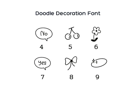 Doodle Decoration by Pui Art — Dingbats Font — thumbnail 8