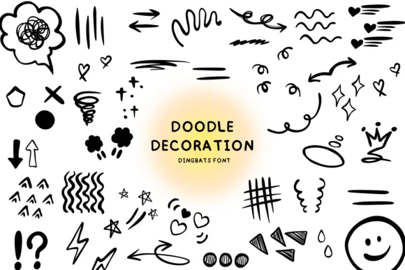 Doodle Decoration by Bee piyanuch — Dingbats Font