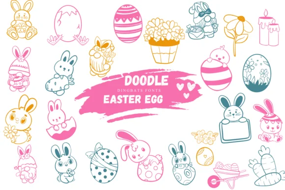 Doodle Easter Egg by Suphitchaya — Dingbats Font