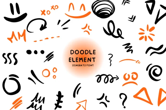 Doodle Element by Bee piyanuch — Dingbats Font