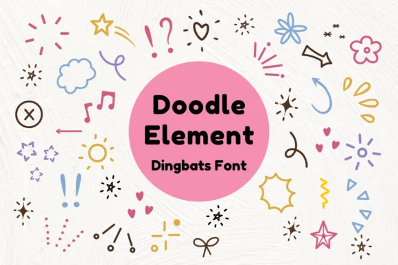 Doodle Element by Nun Sukhwan — Dingbats Font