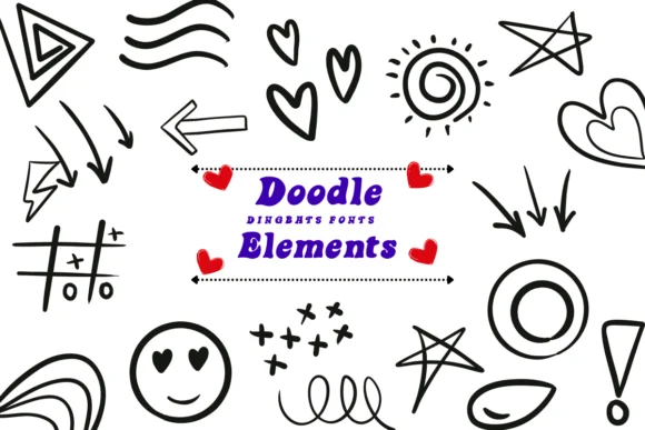 Doodle Elements by Suphitchaya — Dingbats Font