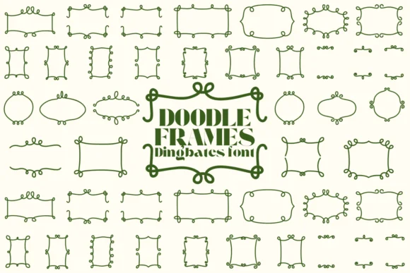 Doodle Frames by Chonada — Dingbats Font