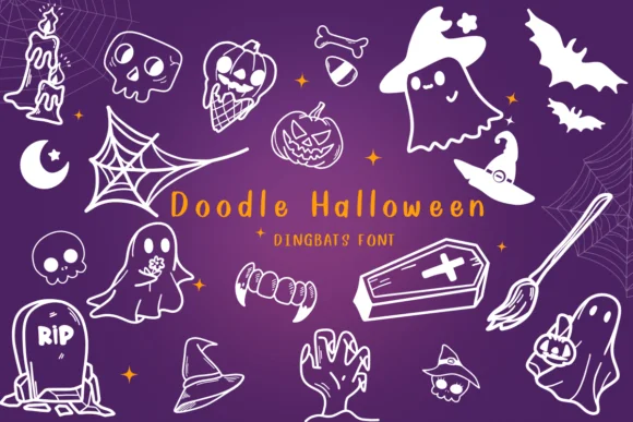 Doodle Halloween by CHANOK — Dingbats Font