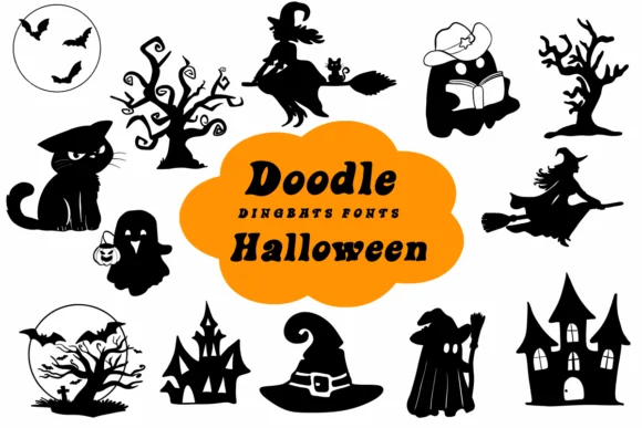 Doodle Halloween by Suphitchaya — Dingbats Font