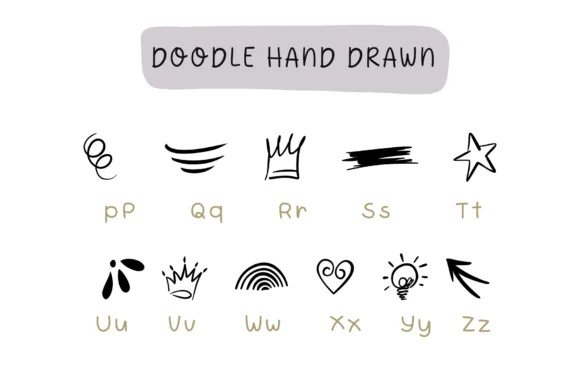 Doodle Hand Drawn by Pui Art — Dingbats Font — thumbnail 3