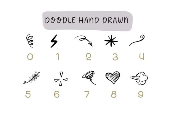 Doodle Hand Drawn by Pui Art — Dingbats Font — thumbnail 4